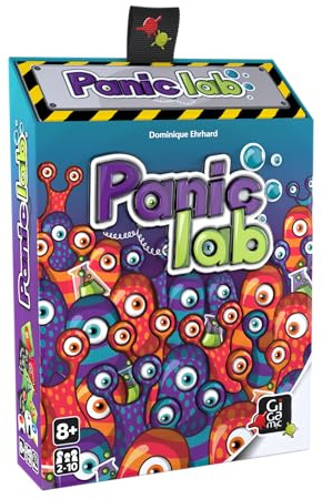 Gigamic, Panic Lab, Familienspiel mit Brain Burner-Herausforderung | Schnelles Reaktions- und Deduktionsspiel mit Laborthema für 2-10 Spieler, 30 Minuten, Kartenspiel ab 8 Jahren, Mehrsprachig