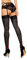 GLAMORY Delight elight Bas jarretière avec Couture, 20 deniers, Noir/Rouge, M Grande Taille (Lot de 2) Women's