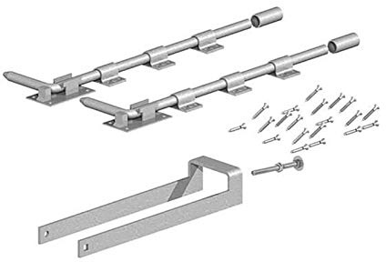Gatemate Double Field Gate Fastener Set with 2 Garage Door Bolts