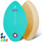 BPS Skimboard Shaka 89,9 cm – Hochglanzbeschichtetes Holz-Skimboard mit EVA-Pads – kein Wachs erforderlich – Skimboard für Erwachsene und Kinder – Medium Skimboard (fluoreszierendes Blau)