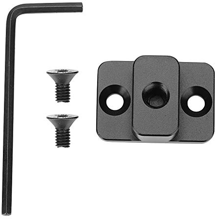Kamera Monitor Montageplatte für DJI Ronin S, NATO Rail Arri Aufnahmebohrungen 1/4 Gewindebohrungen für Magic Arm/Monitor/Mikrofon