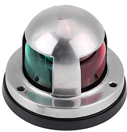 Luces de navegación LED para barcos marinos Lámpara de navegación marina,Impermeable 12V / 24V Acero inoxidable LED rojo y verde para barco pontón yate Skeeter accesorio