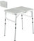REDCAMP Small Folding Camping Table Portable Adjustable Height Lightweight Aluminum Folding Table for Outdoor Picnic Cooking, White 2 Foot (3 Heights)