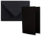 10x DIN B6 Faltkarten Set mit Umschlägen in Schwarz - 120 x 170 mm - ideal für Einladungskarten, Hochzeit, Taufe, Kommunion, Konfirmation - Marke: FarbenFroh