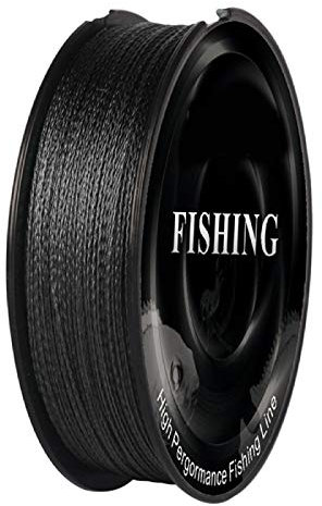 HshDUti Super Strong 4 Strands Braided Lines 100M Super Smooth PE Braid Multifilament Carp Fishing Lines Saltwater Fishing Rope Fish Tackle Tool for Sea Fishing Black 1.5#