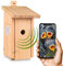 Nistkasten mit WLAN-Kamera „Bechstein 3“ Vogelhaus mit Kamera - Nistkasten mit WLAN-Kamera zum Aufhängen - Full-HD Auflösung, Nachtsichtfunktion, Mikrofon, Aufnahme - Zugriff per Smartphone App