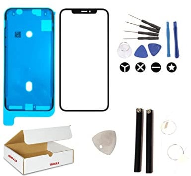 (md0410) Screen Repair Kit Compatible for iPhone 12 Pro 6.1 & Pro Max 6.7 - Front Outer Glass Lens Replacement (LCD & Touch Digitizer not Included) (iPhone 12 Pro 6.1)