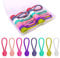 16pcs Magnetic Cable Ties, Cord Ties Silicone Cable Ties Reusable Cord Organizers Cable Straps for Cords Charging Earphone Travel Appliance Electrical Cords Desk (8 Colors)