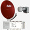 Fuba Sat Anlage 16 Teilnehmer | DAA 780 R Satellitenschüssel 80cm Alu rot (Testergebnis: ausgezeichnet)* + Fuba Quattro LNB + Fuba Sat Multischalter 16 Teilnehmer (DVB-S2, HDTV, UHD 4K/8K, 3D)