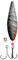 DEGA Lars Hansen Seatrout Inline-Blinker 18g oder 25g Mefo-Blinker Meerforellenblinker Küstenblinker (25g, Black/Silver/R)