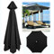 Toile de Rechange Toile Parasol 8 Baleines 3m pour Parasol 3x3 de Jardin déporté