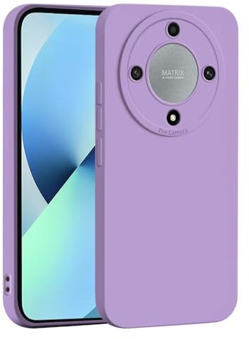 JIAFEI Cover Custodia per Honor Magic5 Lite 5G/Magic 5 Lite, Sottile e Morbida in Silicone TPU per Una Protezione Antiurto e Anti-graffio Efficace - Viola