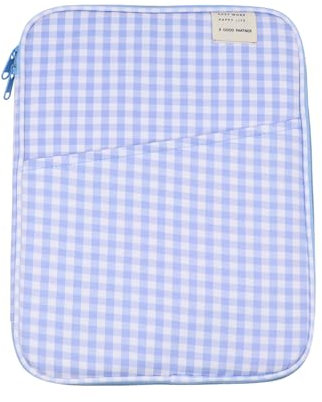 RARITYUS 13-14 Inch Fashion Plaid Laptop Sleeve Bag iPad Protective Case Kawaii Tablet Cover Notebook Storage Bag for Women Girls