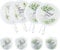 ALNKDH 4 Pcs Wedding Folding Hand Fans,Round Folding Fan,Summer Handheld Folding Fans Beautiful Patterns For Wedding Party Home Decor Personal Decoration (4Pcs Wedding)