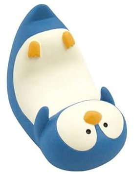 Agatige Simpatico supporto per telefono, simpatico mini supporto per telefono da tavolo per animali Supporto per cellulare in resina Accessori Kawaii Decorazioni per la casa per camera da (Pinguino)