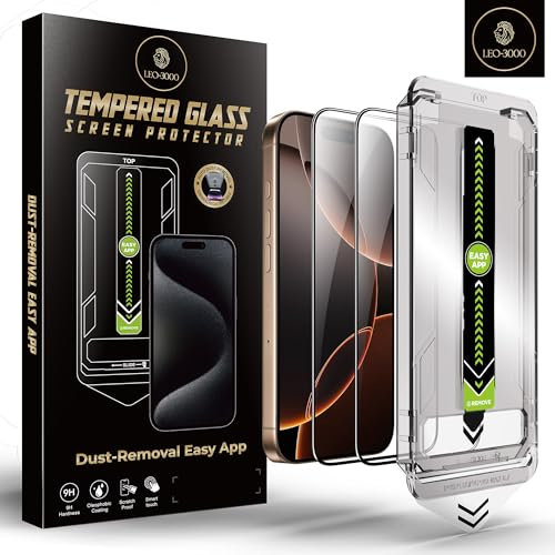2-Pack | 9H Tempered Glass for iPhone 16 Pro Screen Protector (6.3''-inch) | HD Clarity | Edge-to-Edge Protection | One-Touch Install with Auto Dust-Elimination Kits, Precision Tool & Bubble-Free Fit