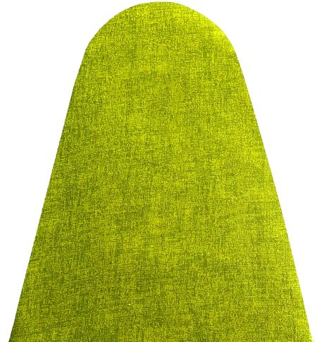 TUOLON Bügelbrettbezug Made in Italy 60 x 160 cm Universal für Dampfbügeleisen praktisch und weich Bügelbrettbezug mit Gummizug Abdeckung - Grün meliert
