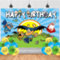 Cartoon-Hund Geburtstag Party Supplies Hintergrund 5x3Cartoon Männer Cartoon Hero Hund Happy Birthday Hintergrund Fotografie Cartoon Party Dekorationen Banner Photo Booth Requisiten