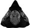 Wikinger Krieger Odin Rabe Kapuzenumhang Jacke Nordisches Tattoo Amulett Warmes Kaschmir Mantel Mjölnir Winter Verdickung Parka(Viking Mythology Coat O,L)