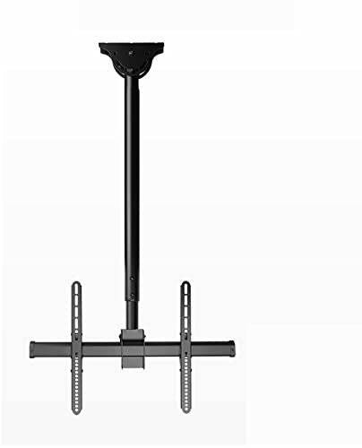 ZQMKQCEK Support TV Plafond, Support TV à Suspension entièrement articulé, Compatible avec la Plupart des écrans Plats LED et incurvés de 32 à 70 Pouces, Charge maximale de 50 kg, VESA Max. 400 x 400