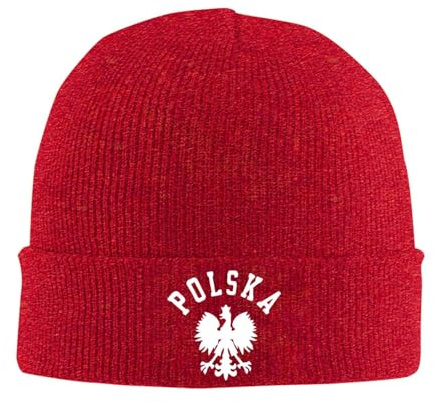 Winter Thermomützen Polska Polnischer Landstolz Klassische Beanie Winter Mütze Leichte Wintermütze für Outdoor Sports Herren