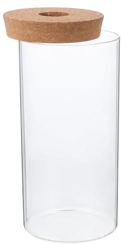 Levemolo Hochborosilikatglas Terrarium Flasche mit Deckel DIY Moos Pflanzgefäß Runde Micro Landschaft Glasflasche für Zimmerpflanzen Flaschengarten Dekoration Geeignet für Wohnzimmer Büro