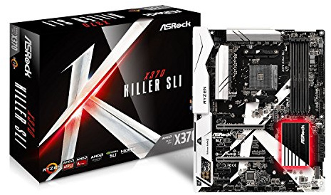Asrock X370 Killer SLI Mainboard mit Chip Grau