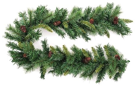 FEERIC LIGHTS & CHRISTMAS Weihnachtsgirlande Royal Majestic Zweige Tannenzapfen 180 cm