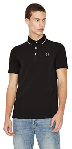 Armani Exchange Herren 8nzf70 Poloshirt, Schwarz, L