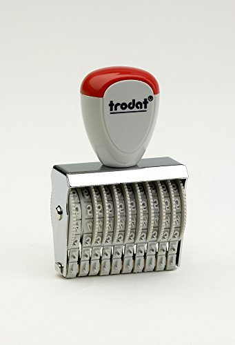 Trodat Classic 15310 Ziffernstempel 10-stellig, Schrifthöhe 3 mm