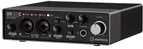 Steinberg UR22C 2x2 USB 3.0 Audio Interface with Cubase AI and Cubasis LE