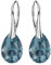 Ohrringe Silber 925 Hängend - Ohrringe Hängend mit Kristallen - Wählen Sie Schmuck für Sie - Wetten Sie Auf Silber Ohrringe Damen in Form eines Tropfes (Montana)