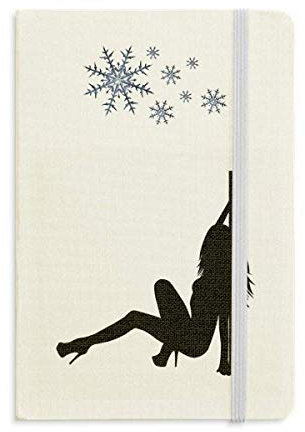 Pipe Dance Performance Dancer Notizbuch dickes Tagebuch Schneeflocken Winter