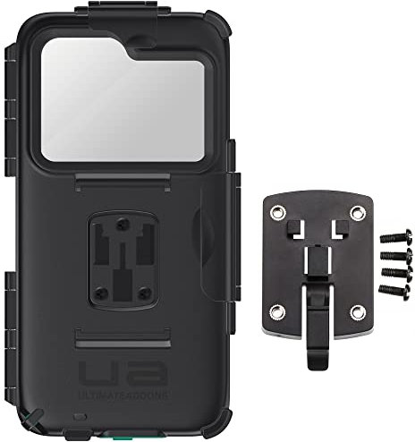 Ultimateaddons Funda Universal para Smartphone Slim Tough XXL (168 x 78 mm) Resistente al Agua con amplificadores 4 Orificios Conector Placa V2