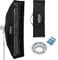 Godox SB-FW 35 x 160 cm Diffusore Softbox Rettangolare Griglia a Nido D’ape Bowens Mount per Studio Strobe Flash Light（SB-FW35160）