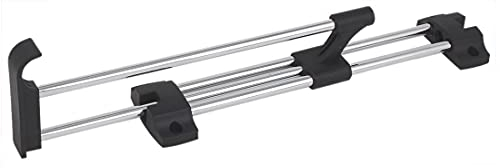 30cm Kleiderbügelhalter ausziehbar bis 55 cm | ausziehbare Kleiderstange für Schrank | Kleiderbügelauszug zum Schrauben | platzsparende Kleiderstange für Kleiderbügel & Hosenbügel | Schrankzubehör