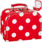alles-meine.de GmbH Koffer/Kinderkoffer - KLEIN - Punkte rot & weiß - 16 cm - ideal für Spielzeug und als Geldgeschenk - Pappkoffer - Puppenkoffer - für Kinder & Erwachsene - P..