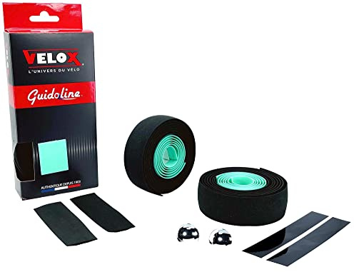 VELOX Maxi-Cork Bi-Color Lenker – Schwarz/Grün Celest Bianchi – Schwarz/Himmelgrün