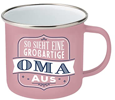 Top Lady Becher Oma |Emaille|350ml|