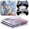 FXCON pour PS4Pro Skin pour Console Contrôleurs Autocollants Vinyle, pour PS4 Decal Wrap Cover Skin Ensemble Complet Durable Résistant 74520 sans Bulles