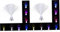 OSALADI 2 Stücke Optische Optik Stimmung Lampe Mit Kristall Basis Farbwechsel Batterie Betrieben Für Partys