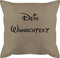 Kissen 50x50 - Aufdruck selbst gestalten - Wunschtext I Geschenk mit eigenem Text personalisiert - 50 x 50 cm - Beige Natur - namens Geschenke muttertagskissen personalisierte Name schmusekissen