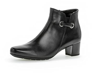 Gabor Damen Ankle Boots, Frauen Stiefeletten,Moderate Mehrweite (G),reißverschluss,Bootee,Booties,halbstiefel,schwarz (Micro),40 EU / 6.5 UK