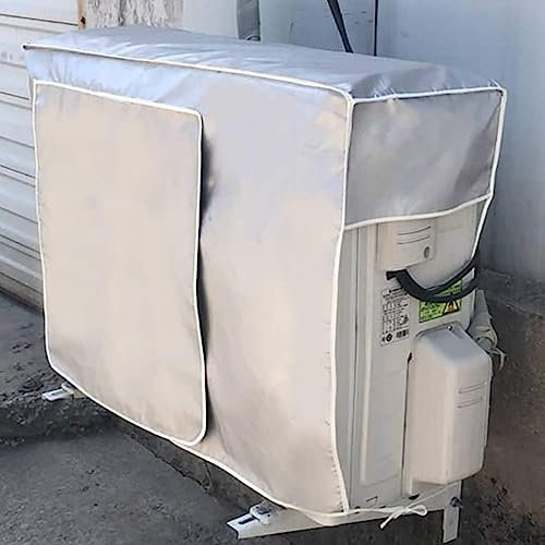 Housse de climatisation, Oxford Air Conditioner Climatiseur Extérieur Housse étanche pour Climatisation Protection contre la poussière pour la maison, Anti-poussière, Anti-neige Couverture Climatiseur