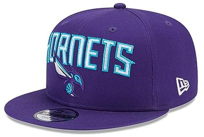 New Era NBA Charlotte Hornets Patch 9Fifty lila, Schwarz , S/M (54.9-57.7cm)