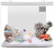 Kit de démarrage Aquarium de Bureau 1,3 gallons avec Filtre à 3 Couches et lumière LED, pour Poissons Betta et Rouges, système d'auto-Nettoyage