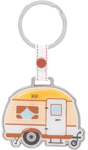 GRUSS & CO Schlüsselanhänger mit Motiv und Spruch Meer | Anhänger in Trailerform, Länge 8,7 cm, mit Schlüsselring | Geschenk, Geburtstag, Reise, Fernweh | 48425