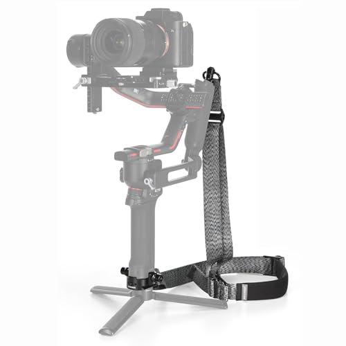 NEEWER Tracolla per giunto cardanico RS4 RS3, per ridurre il peso, imbottita, regolabile, con piastra di base, fibbia QD a sgancio rapido, compatibile con DJI RS4 RS4 Pro RS3 RS3 Pro RS2 Sling Handle,
