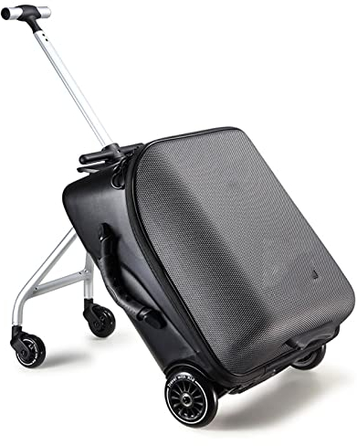 Kinder-Trolley mit Roller-Motiv, für Damen und Herren, kreatives Design, schwarz 1