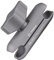 FANAUE DA-ES60S Aluminio Cabeza de Bola de 17mm Brazo de Doble Enchufe Compatible con Garmin Suction Cup Mount Adaptador de Cabeza esférica de 17mm y Motocicleta Bicicleta Soporte para teléfono móvil